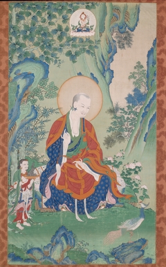 Painted Banner (Thangka) of Vajriputra, One of the Sixteen Great Arhats by Anonymous