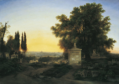 Paris, vu des hauteurs du Père Lachaise by Louise-Joséphine Sarazin de Belmont