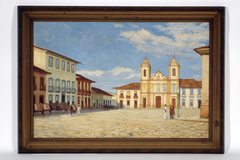 Páteo da Sé e Igreja de São Pedro, 1858 by José Wasth Rodrigues