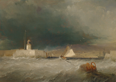 Port on a Stormy Day by George Chambers