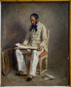 Portrait d'Ernest Feydeau by Charles Joshua Chaplin