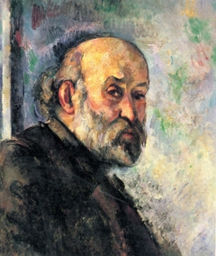 Portrait de Cézanne sur fond bleu (Self-portrait on blue background) by Paul Cézanne