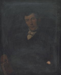 Portrait of a gentleman holding a book by Anonymous