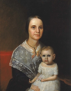 Portrait of a Mother and Child by Anonymous