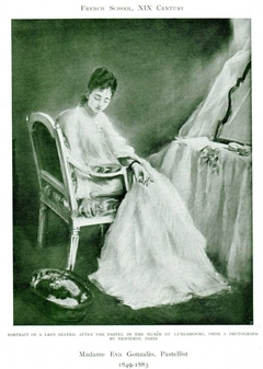 Portrait of a Seated Lady by Eva Gonzalès