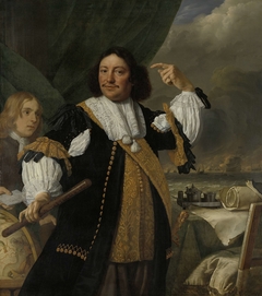 Portrait of Aert van Nes (1626-1693), Vice Admiral by Bartholomeus van der Helst