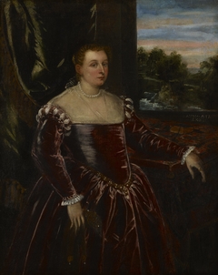 Portrait of Dogaressa Morosina Morosini by Tintoretto