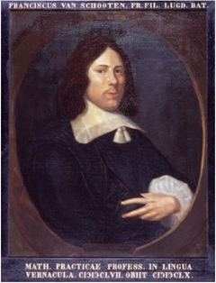 Portrait of Frans van Schooten Jr. (1615-1660) by Hieronymus van der Mij