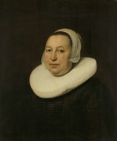 Portrait of Maria Pietersdr de Leest, Wife of Samuel van Lansbergen by Bartholomeus van der Helst