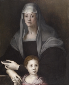 Portrait of Maria Salviati de' Medici with Giulia de' Medici by Pontormo