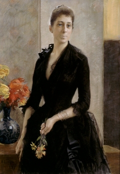 Portrait of Mme Weissgerber de Stragewicz, later Mme R. Berenger by Albert Edelfelt