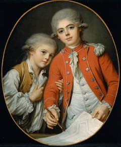 Portrait of Two Boys (said to be the Autichamp Brothers) by Joseph Boze