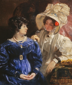 Portrait of Two Women (possibly Adela Geddes (1791-1881), the Artist's Wife, and a Friend) by Andrew Geddes