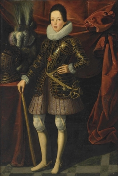 Portrait of young Ferdinand II de' Medici (1610-1670), Grand Duke of Tuscany, in armour by Justus Sustermans