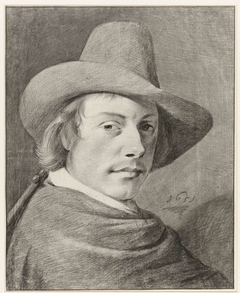 Portret van de schilder Vincent Laurensz. van der Vinne by Leendert van der Cooghen