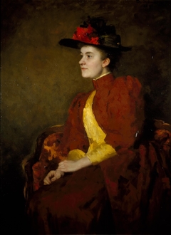 Portret van Henriëtte Antoinette de Bordes-Van Walré (1870-1938) by Thérèse Schwartze