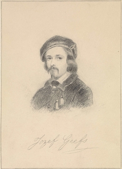 Portret van Joseph Geefs by Unknown Artist