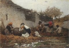 Raccolta delle castagne (Filippini) by Francesco Filippini