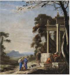 Rebecca at the Well by Henri Mauperché