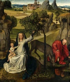 Rest on the Flight into Egypt by Master of the Prado Adoration of the Magi