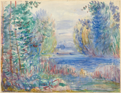 River Landscape by Auguste Renoir