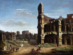 Rome: A View of the Colosseum by Gaspar van Wittel