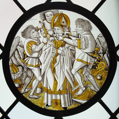 Roundel with Martyrdom of Saint Leger by Anonymous