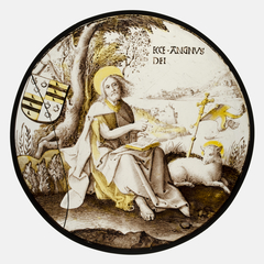 Roundel with Saint John the Baptist by Anonymous