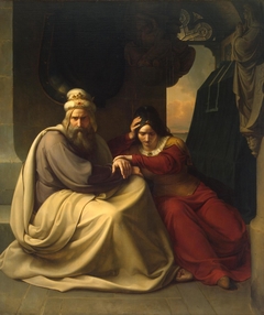 Royal Couple Mourning for their Dead Daughter by Karl Friedrich Lessing