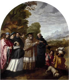 Saint Hugo Accompanies Saint Bruno and His Six Companions to the Chartreuse Highlands by Vincenzo Carducci