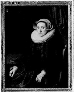 Sara Bosschaert (1561-1627). Echtgenote van Arent van der Graeff by Michiel van Mierevelt