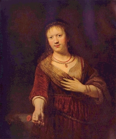 Saskia as Flora by Rembrandt