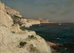 Seascape with Rocks by Jean-Baptiste Olive