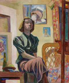 Self-portrait with Chair by Tove Jansson