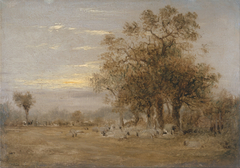 Sheep Grazing by John Linnell