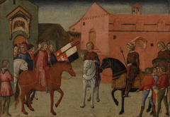 Sienese Government Officials Receiving an Embassy by Lo Spagna