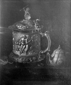 Silver Mug and Clay Pot by Pieter Gerritsz van Roestraten