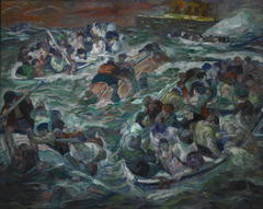 Sinking of the Titanic by Max Beckmann