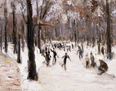 Skaters in the Tiergarten, Berlin by Max Liebermann