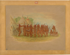 Slaves' Dance - Saukie by George Catlin