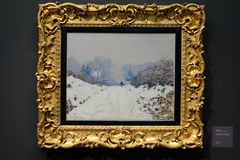 Snow landscape in Louveciennes by Alfred Sisley