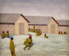 Soldats sénégalais au camp de Mailly by Félix Vallotton