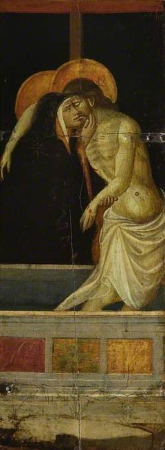 St Jerome and St Francis; reverse, Mary Magdalene embracing The Cross by Giovanni dal Ponte