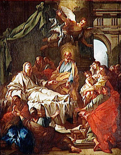 St. Peter Resurrects Tabitha by Pierre-Jacques Cazes