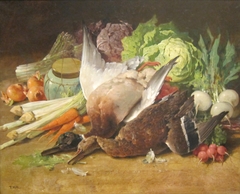 Still Life with Ducks and Vegetables by Thomas Hill