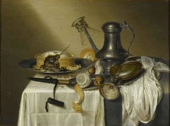 Still Life with meat pie by Maerten Boelema de Stomme