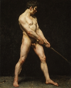 Study of a Nude Man by Anonymous