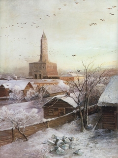 Sukharev Tower in Moscow by Alexei Kondratievich Savrasov