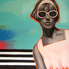 Sunglasses & Stripes by Tracy Hamer