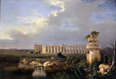 Temples of Paestum by Antonie Sminck Pitloo